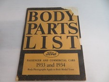 1933 1934 Ford Car Body Parts List Part Numbers Catalog 1933 1934 Ford Car Body Parts List Part Numbers Catalog
