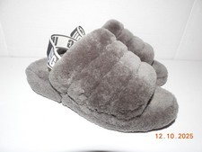 UGG FLUFF YEAH Women's Slippers Comfort Shoes Slide Gray Color Size 7 Great