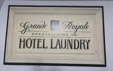 Distressed - Finish Wood Sign For Laundry Room Farmhouse Style