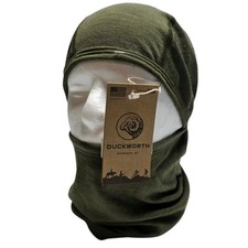New Duckworth Comet Merino Wool Balaclava Olive Green One Size USA NWT