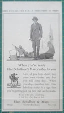 1915 Hart Schaffner & Marx ad Boy’s clothes