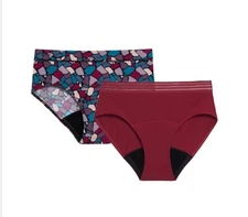 Thinx For All Period Underwear absorbent washable odor & leak size XS lot of 2.