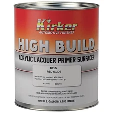 Kirker Acrylic Lacquer High-Build Primer (1K) - Red Oxide, Gallon, USA #KP-1815