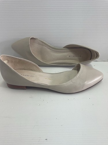 Jo Mercer Leather Flats Dressy Point Toe Shoes Ivory White Size 8.5 AU Near New - Picture 13 of 13