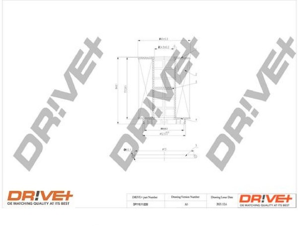 Dr!ve+ DP1110.11.0230 ÖLfilter MotoröLfilter-image