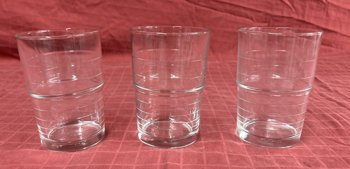 Set Of IKEA 16 oz Svepa Stackable Tumblers Drinking Glass Made
