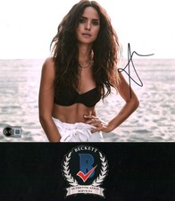 ADRIA ARJONA SIGNED BUSTY ACTRESS 8X10 PHOTO WONDER WOMAN DC COA BAS