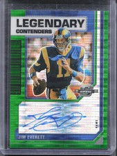 2023 Contenders Optic Jim Everett Legendary Contenders Auto Green Pulsar #/30