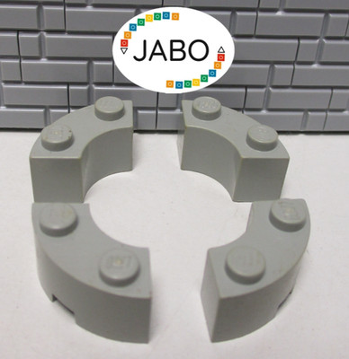 (E4/3/6) LEGO 4 x 3063 Rundstein alt hellgrau 2 x 2 Viertelkreis