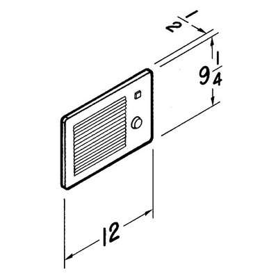 Broan-Nutone 174 Recessed Electric Wall-Mount Heater, Recessed Or Surface,