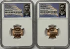 2025 P & D Lincoln Shield Cent NGC MS66 RD 2 Coin Penny Set Last Year Of Issue