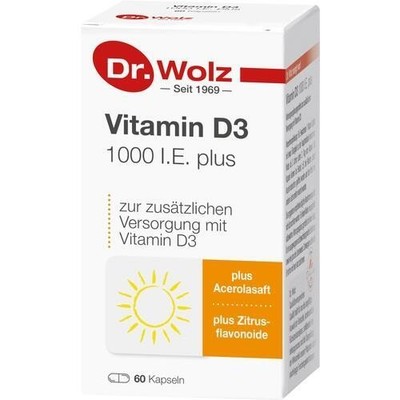VITAMIN D3 1.000 I.E. plus Dr.Wolz Kapseln, 60 St PZN 06562124