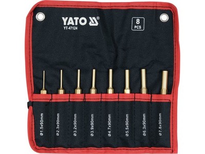Yato Messing Locheisensatz 1,5-7,8mm In Rolltasche 8tlg. YT-47124