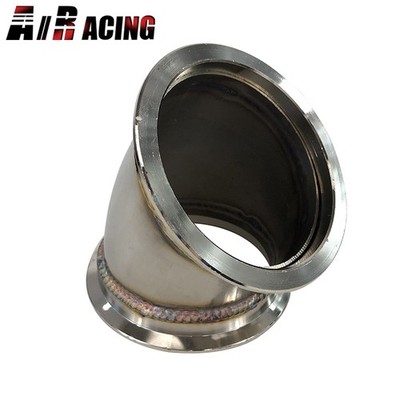 Universal 3.5'' I.D. 4.23'' O.D. V-band SS 45 Degree Elbow Conversion Adapter
