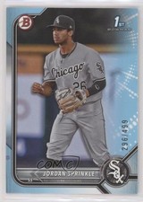 2022 Bowman Draft Sky Blue 296/499 Jordan Sprinkle #BD-183 n0c