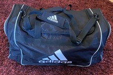 Adidas Grande 28” Golf/Gimnasio Viaje Bolsa de Lona Maleta - 3 Rayas Negro/Blanco