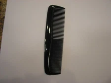 Pocket Hair Comb - 5" Inch Black - Flex  Rubber Unbreakable - USA Seller  - New