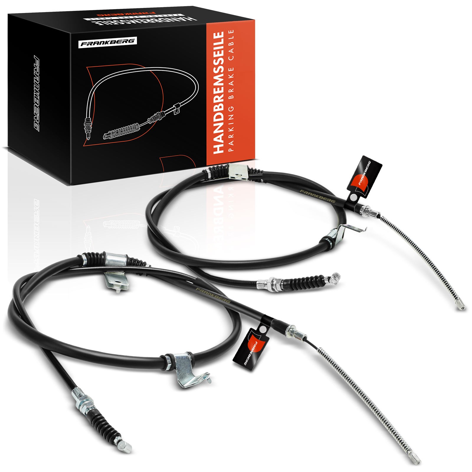 FRANKBERG 2x Parking Brake Cable for Hyundai i800 2008-2024 Rear Left and Right