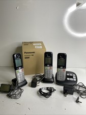 Panasonic KX-TGU433B Cordless Phone 3 Handsets with Volume BOOST  Speakerphone