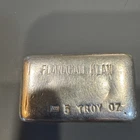 Rare  Flanagan Klan 5 oz Poured Silver Bar