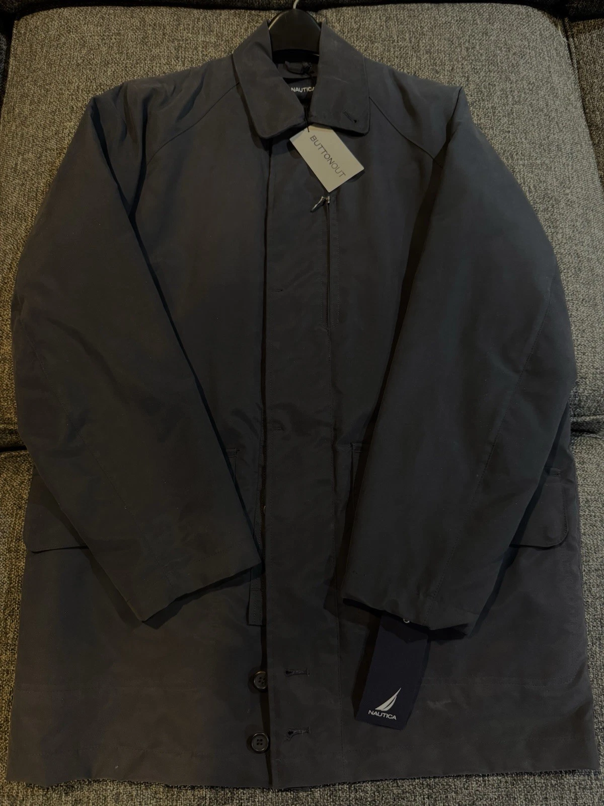 ⛵️NEW NWT Vintage 90s $198 NAUTICA Treadwell Navy Warm Jacket Coat Flannel Lined
