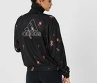 Adidas Women's Floral Track Full Zip Jacket GE0314 Black Size XL