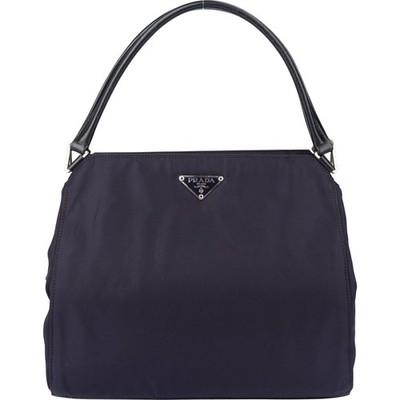 Prada Purple Nylon Triangle Handbag Tasche