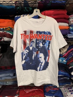 The Wanted Shirt Mens Large White Tultex Tour 2012 Music Band Graphic Tee