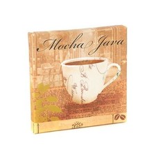 Mocha Java Coffee Cup Kitchen Framed Art Print Wall Home D cor Picture 6" New