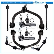 10Pc Suspension Kit for Ford Expedition Control Arms Inner & Outer Tie Rod End