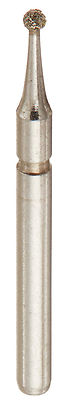 CROSSTECH Dental Diamond Bur Set - 5 Coarse Round Burs (801/009C)