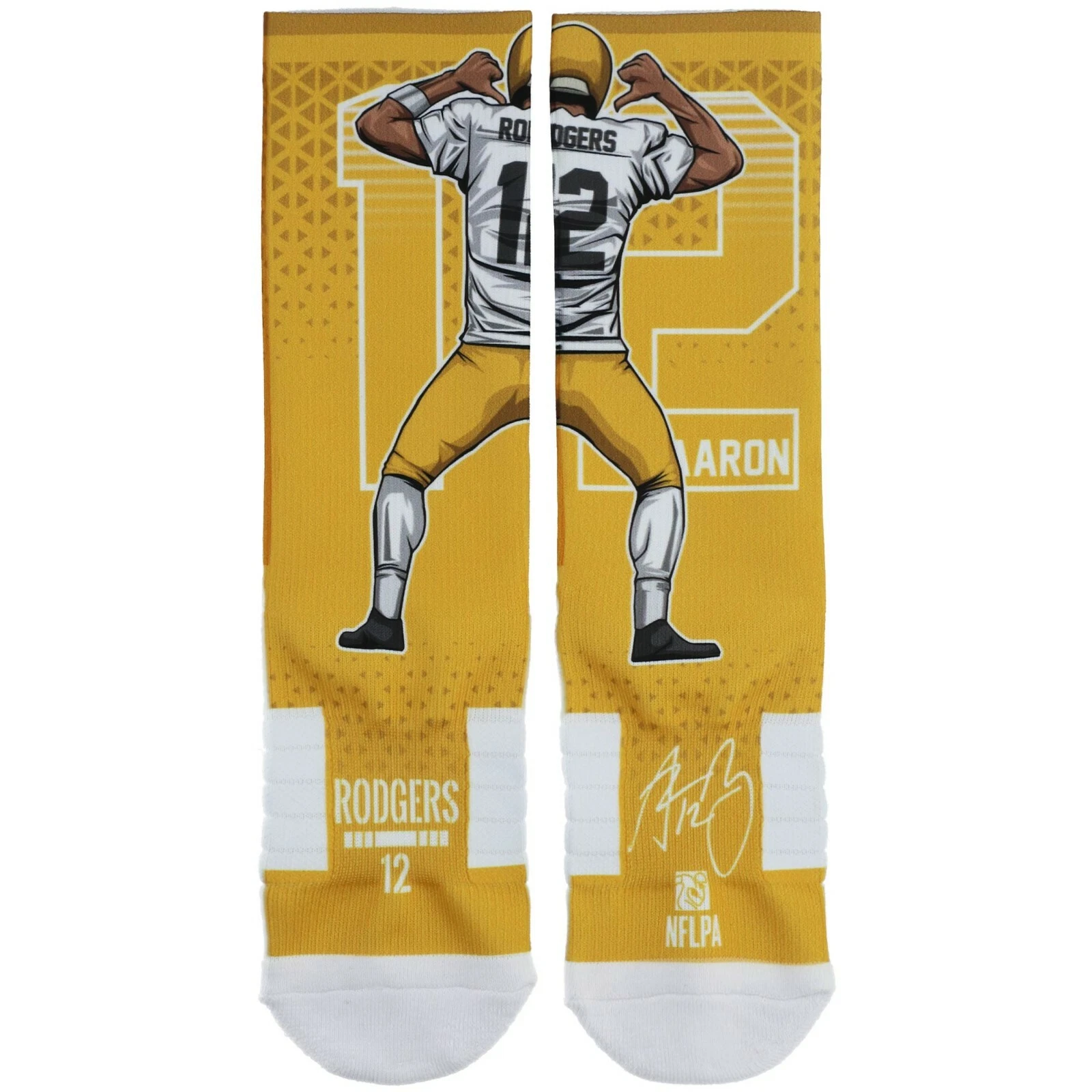 AARON RODGERS GREEN BAY PACKERS football men's SOCKS  Size M/L