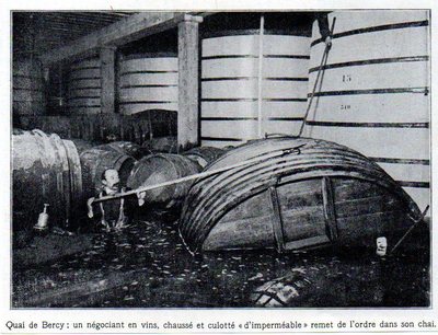 1910 -- PARIS FLOOD QUAI DE BERCY WINE DEALER 3L257