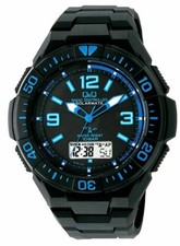 Reloj Citizen Q y Q Radio Onda Solar Cronógrafo Impermeable MD06-335 Hombre JAPÓN