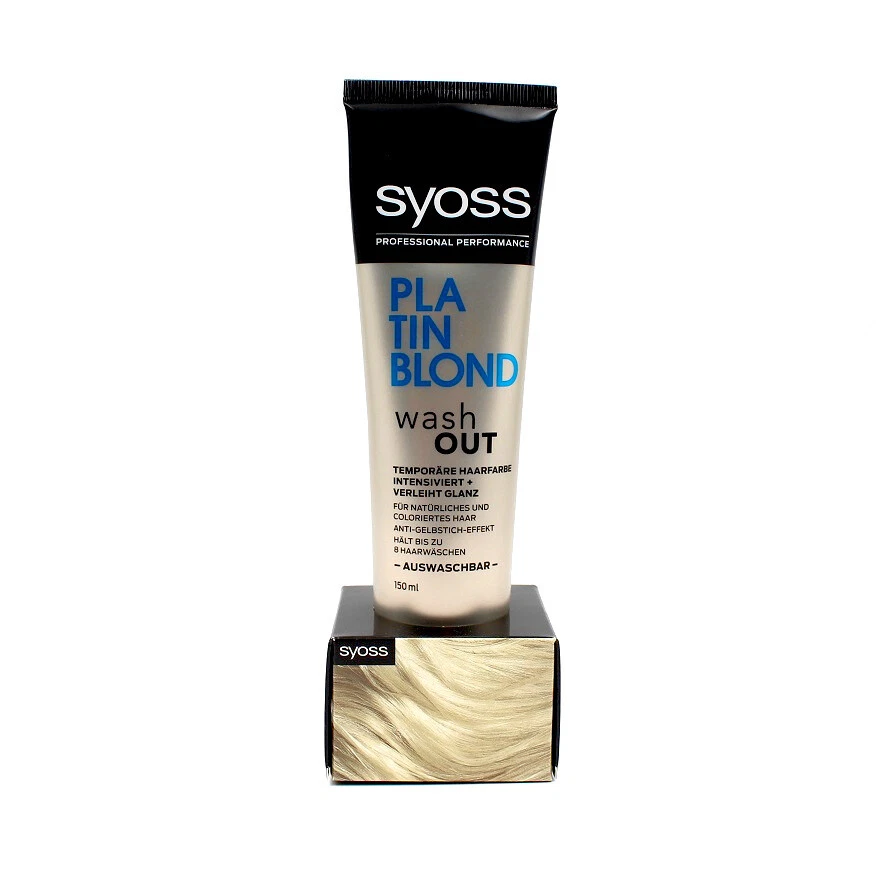 Syoss Platin Blond wash out Temporäre Haarfarbe 150ml EAN4015100208085