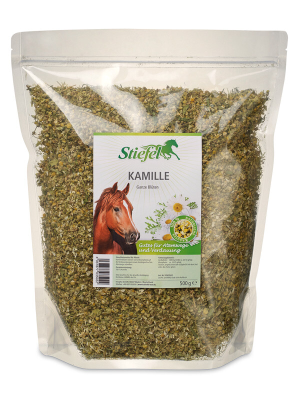 Stiefel Kamille für Pferde, 500 g (27,44 € / 1 kg) (27,80 EUR/kg)