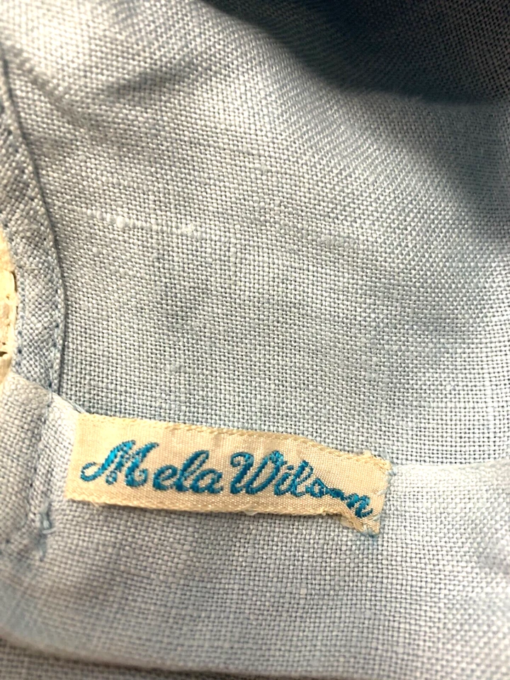 Vestido Heirloom Prairie (36" Busto) Largo Completo Bordado Encaje Volantes CottageCore Foto 4 de 4