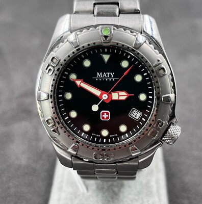 Maty Diver Watch 200 meter all steel Swiss Made