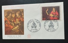 Enveloppe Premier Jour 1966 Timbre Georges De la Tour N° 1479 Oblitérés Rennes