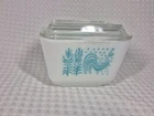 Vintage Pyrex Amish Butterprint Refrigerator Dish With Lid #501