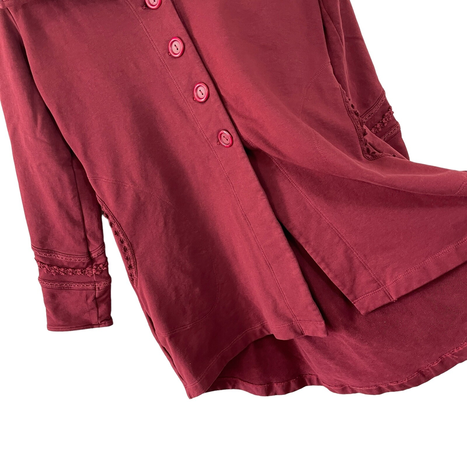 Soft Surroundings Medium Button Jacket Embroidere… - image 7