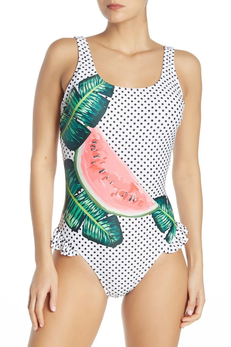 Juicy Couture One-Piece Cheeky Swimsuit Fits Junior Size XL Watermelon NWT  $98