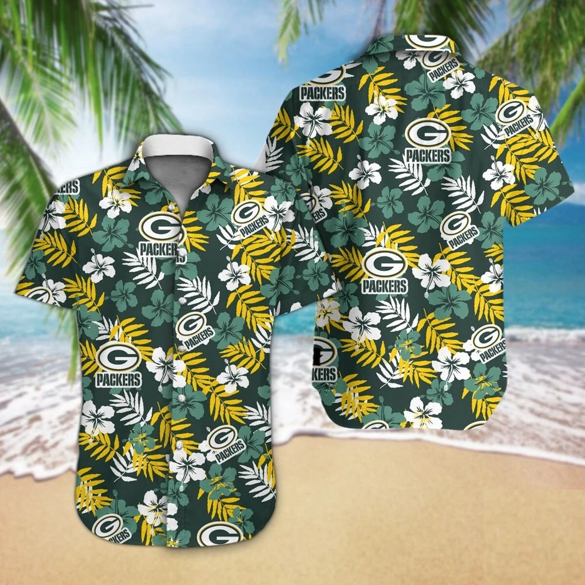 Green Bay Packers Symbol Louis Vuitton Hawaiian Shirt