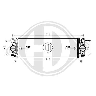 Diederichs LadeluftküHler FüR Mercedes-Benz Sprinter 3-T Kasten DCA1013-image