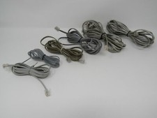 Standard Assorted Phone Cords Cables RJ-11 Lot of 6