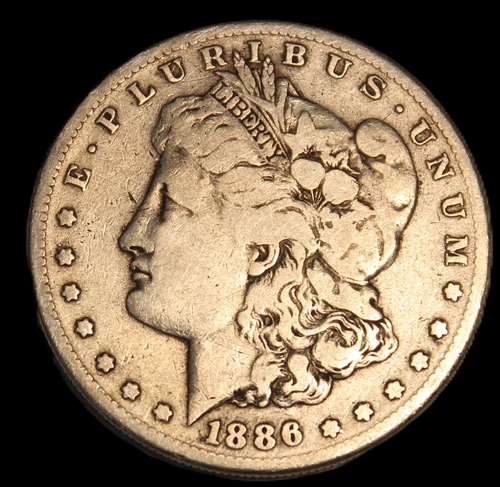 1886-S  Morgan Silver Dollar -VF- ( DETAILED)