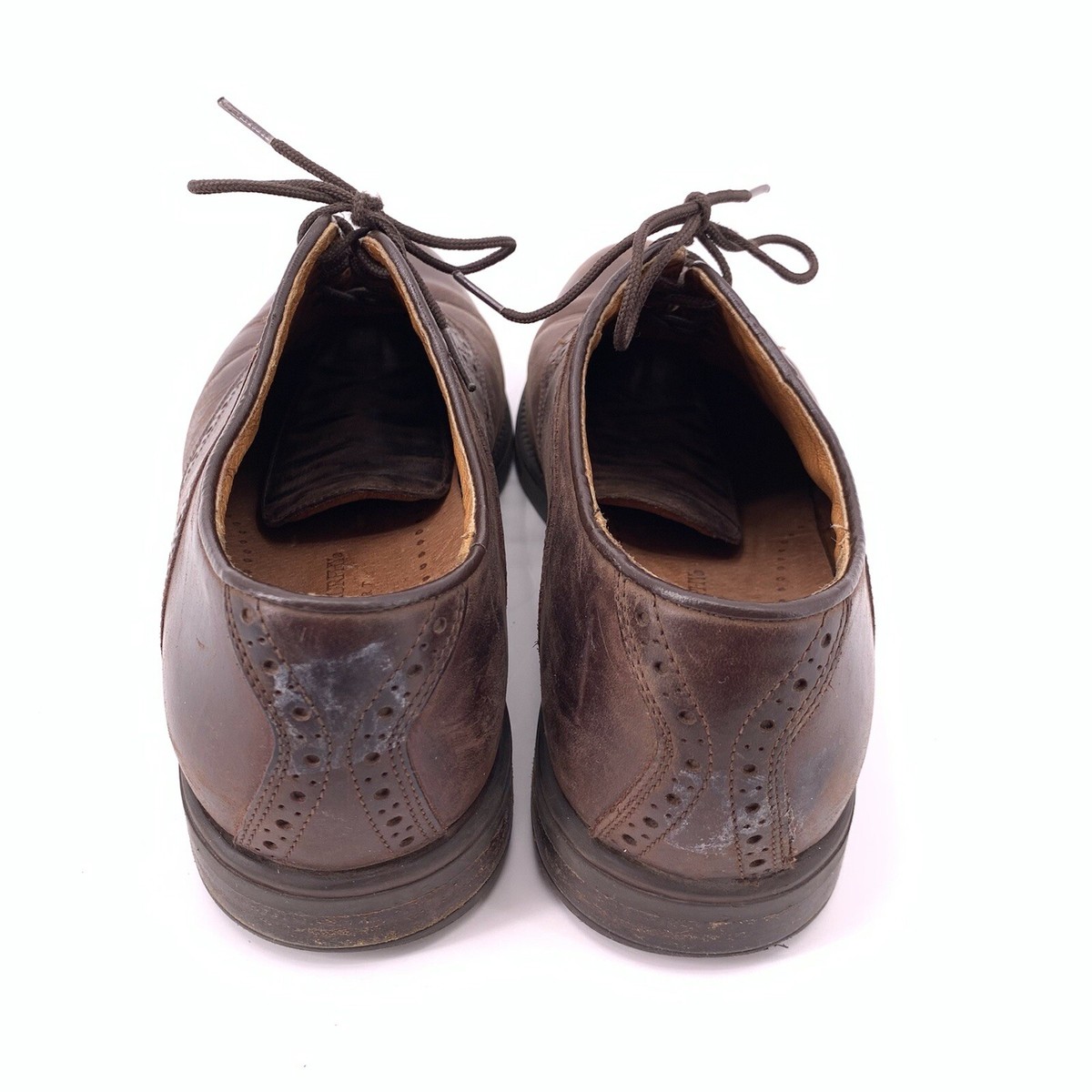 Johnston Murphy Passport Saddle Oxford Brown Leather Shoes 