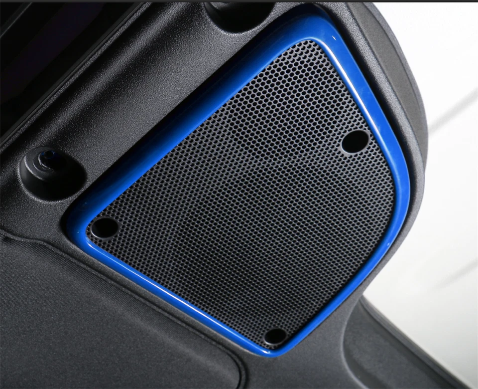 Cubierta de altavoz ABS azul techo techo auto interior apto para Jeep Wrangler JK 2015-2017 Foto 4 de 4