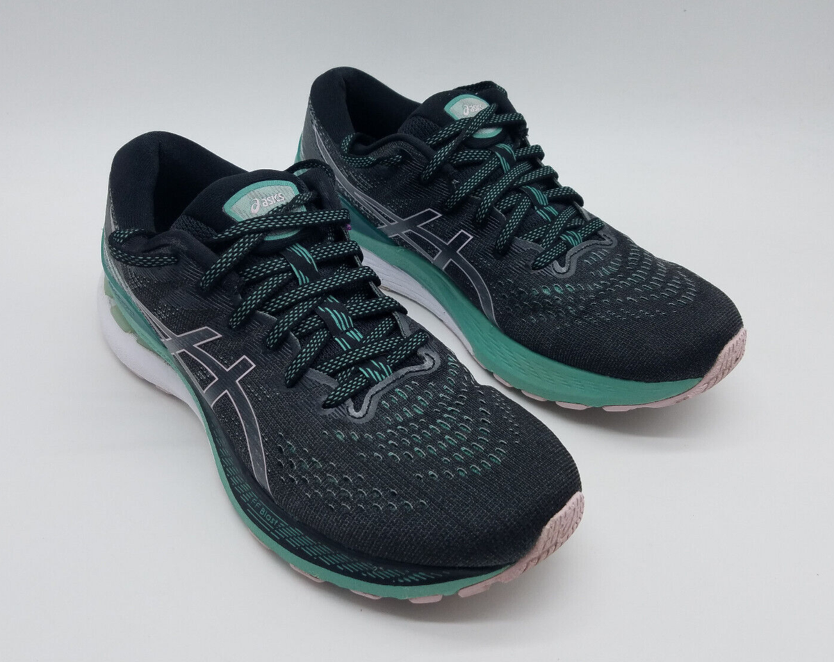 Asics Gel-Kayano 28 Women's Size Running Shoes Black Green