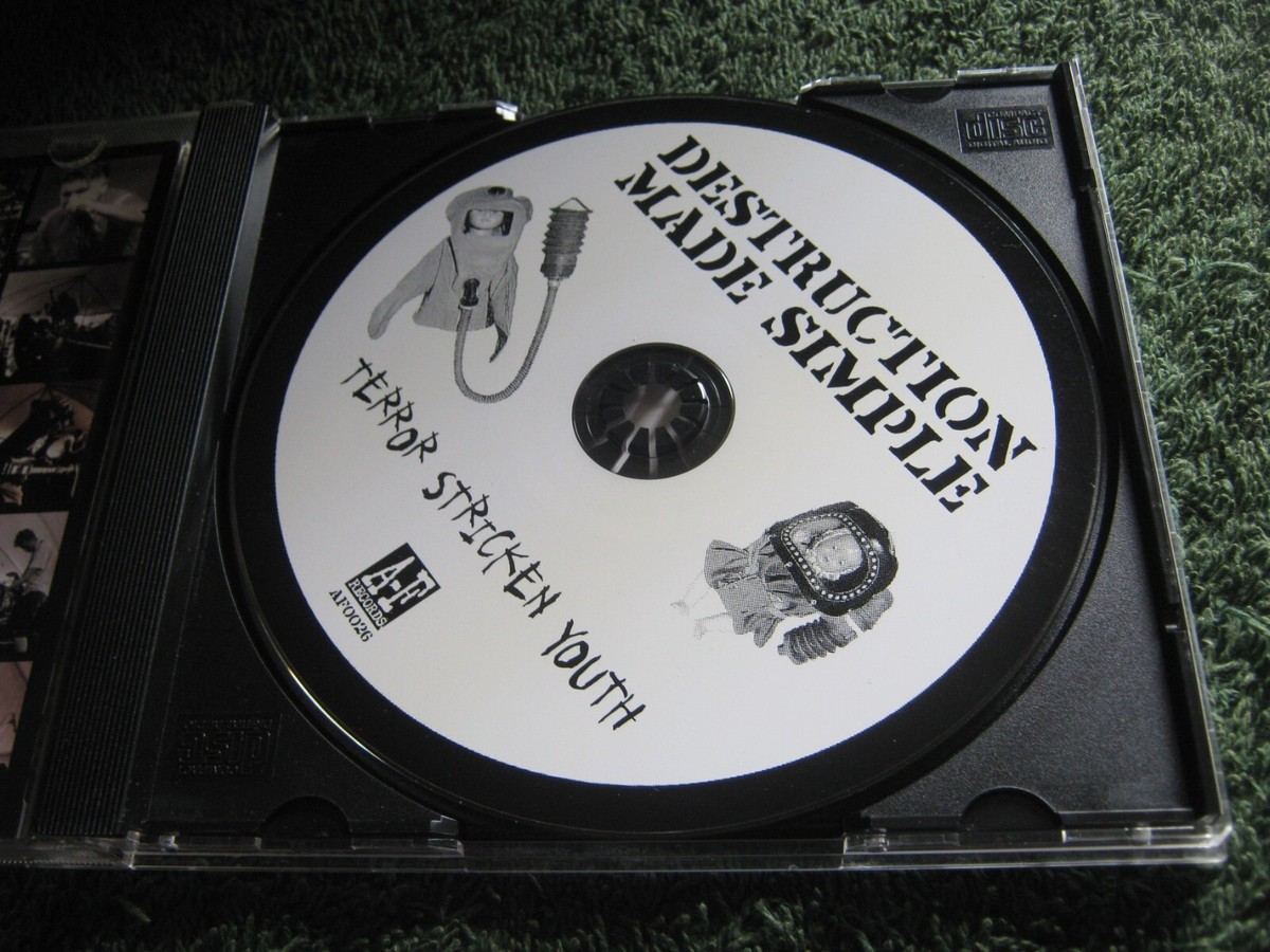[廃盤] ArtTheaterGuild　1st demo CD Destruction Made Simple - Terror Stricken Youth (cd) punch hole in